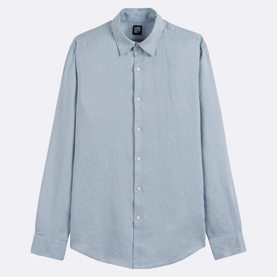 La Redoute Collections Signature Gerades Leinenhemd Langarm  