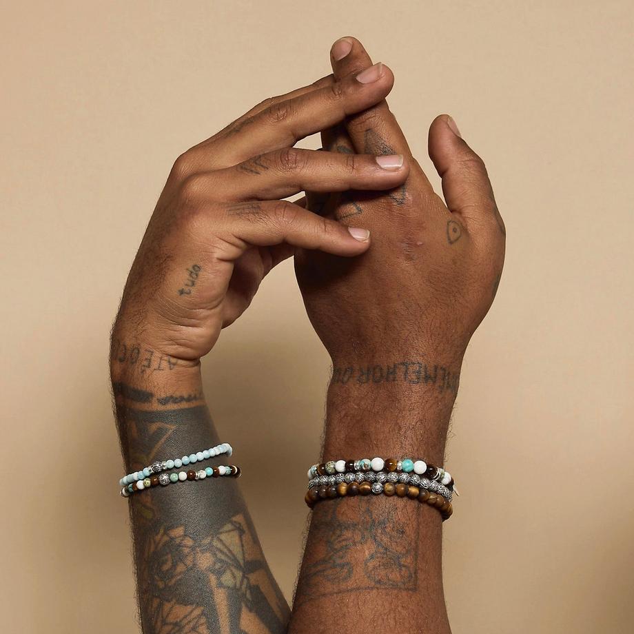 Balibay  Luca  Armband mit Edelsteinen und 925 Sterling Silber 