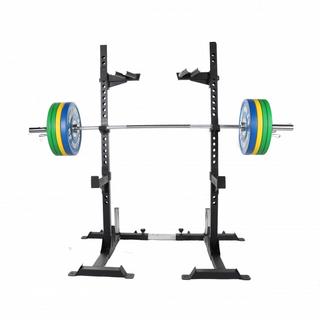 Gorilla Sports  KIT RACK A SQUAT AVEC SET D'HALTERES OLYMPIQUE | DIAMETRE 50/51 MM | MUSCULATION 