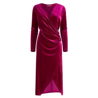 Joe Browns Robe en Velours Extensible Col V  