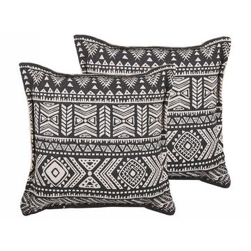 Lot de 2 coussins en Coton Boho SIRVAN