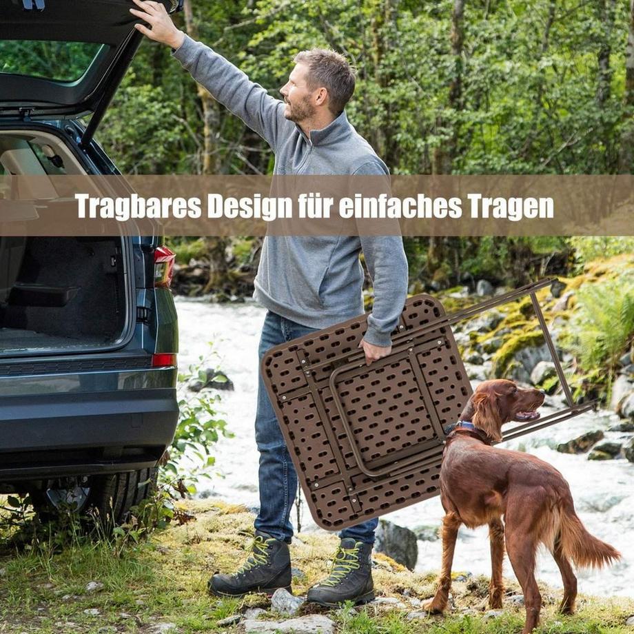 Northix Tavolo pieghevole in stile rattan  