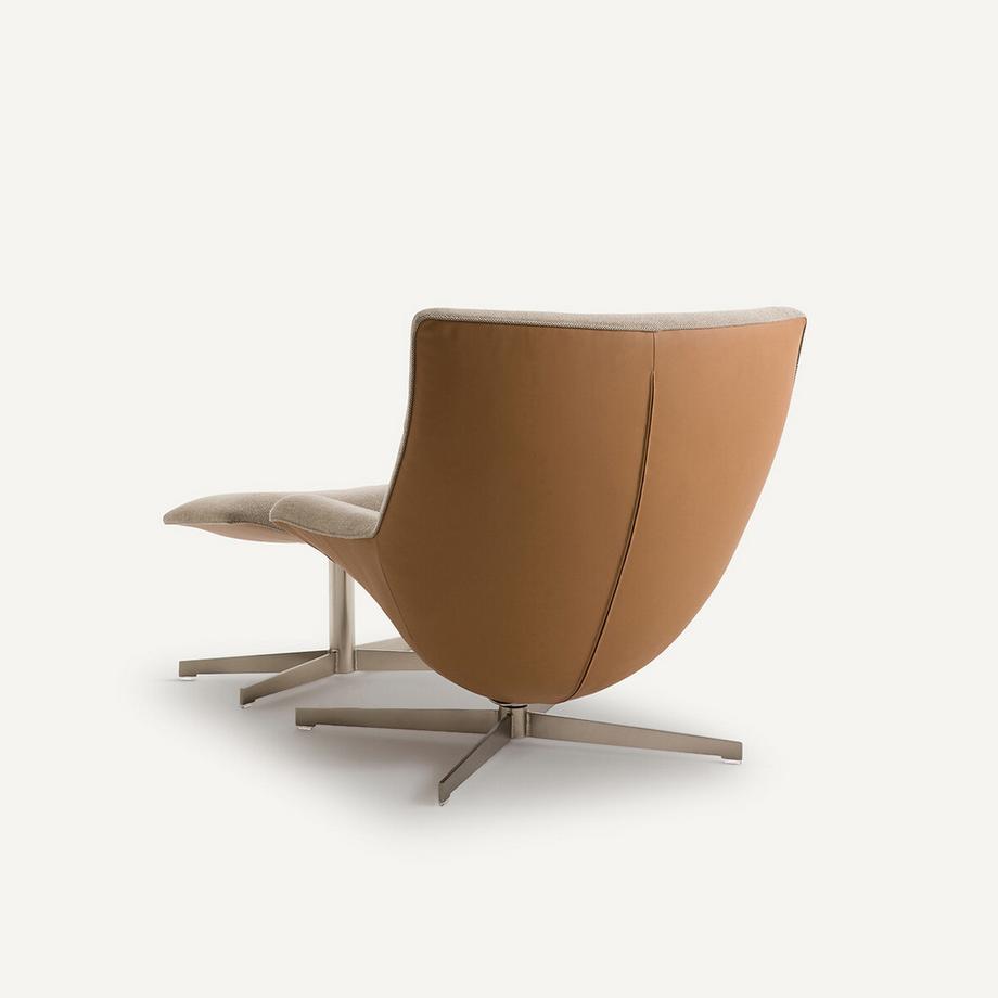 AM.PM Fauteuil relax pivotant et son repose-pieds Wesley  