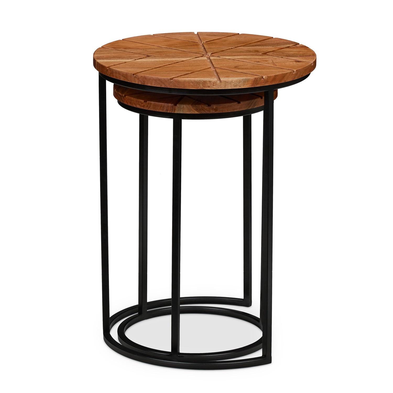 Northio Ensemble de 2 tables en acacia  