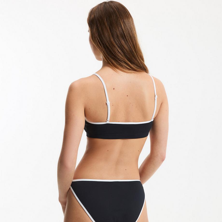 La Redoute Collections Haut de maillot de bain brassière biais contrasté  