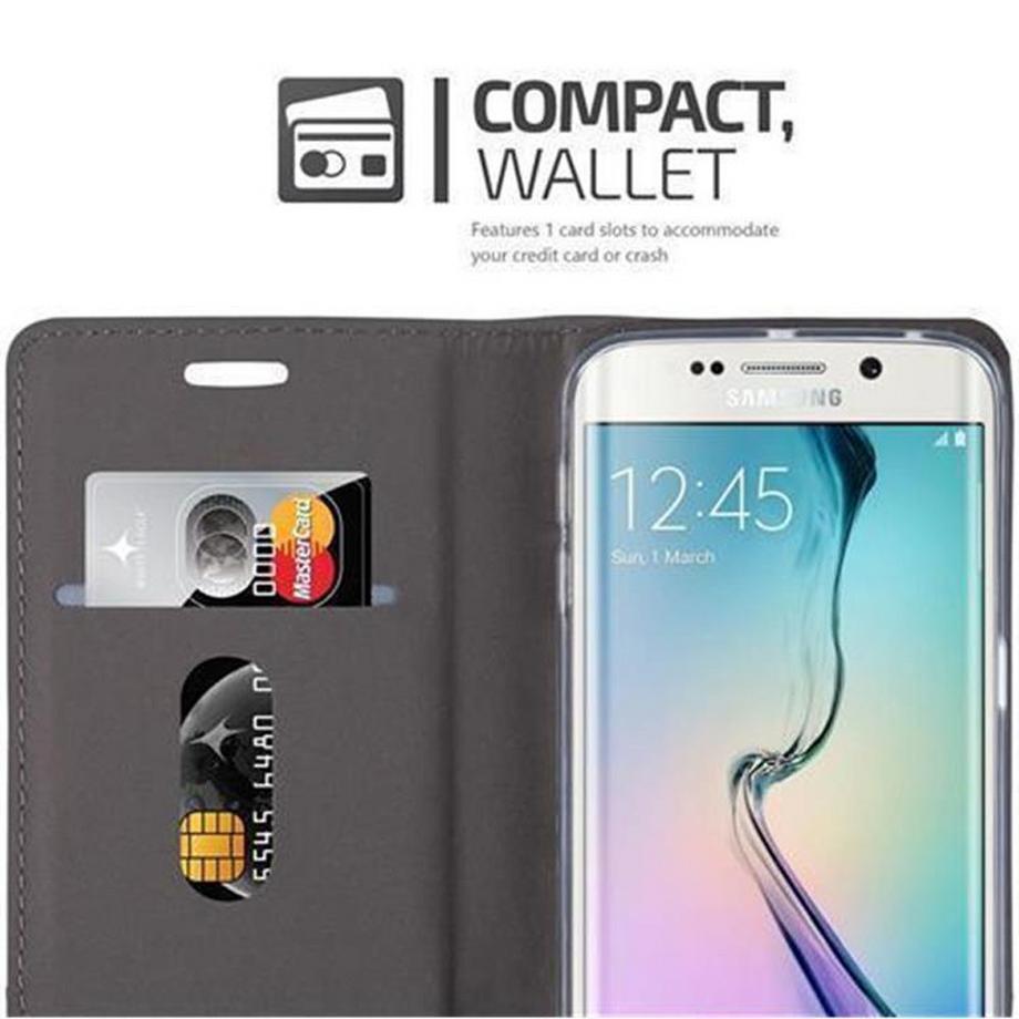Cadorabo  Hülle für Samsung Galaxy S6 EDGE Magnetverschluss, Kartenfach 