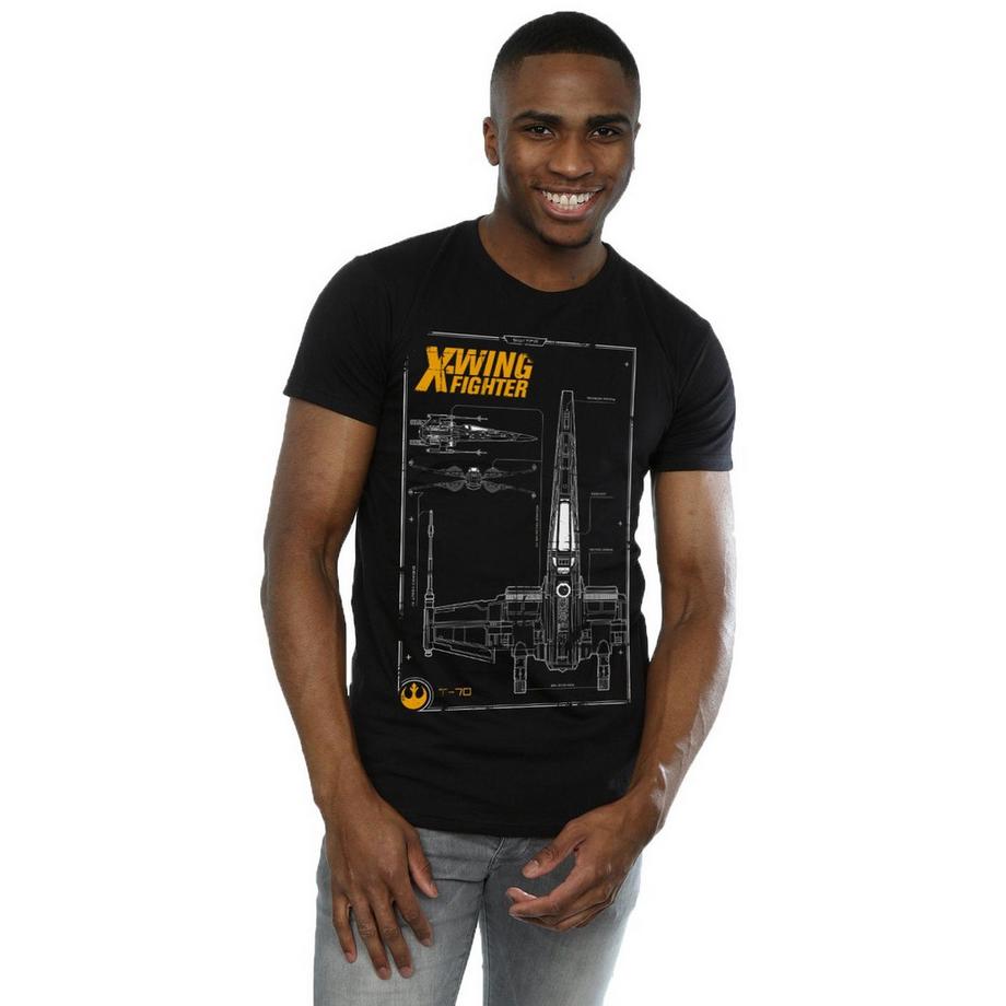 STAR WARS Force Awakens X-Wing Manual T-Shirt  