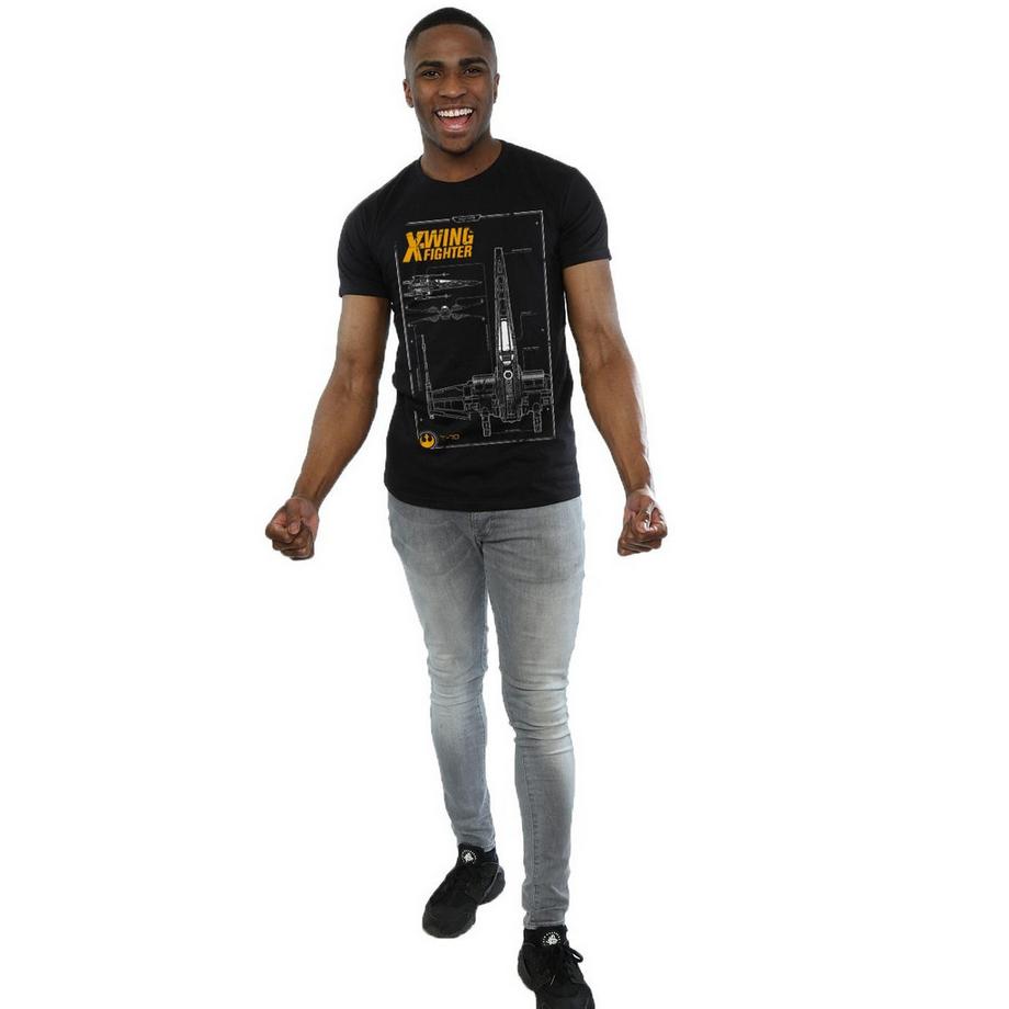 STAR WARS Force Awakens X-Wing Manual T-Shirt  