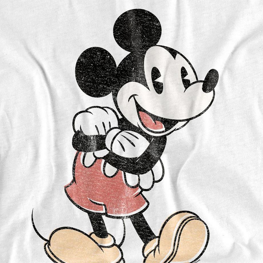 Disney  Maglietta Topolino Vintage Manica Lunga 