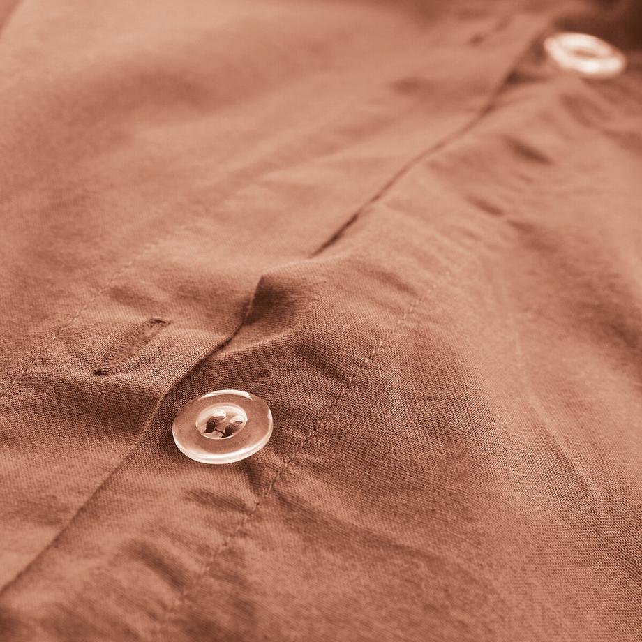 La Redoute Intérieurs Scenario Unifarbener Duvetbezug aus gewaschener Baumwolle  