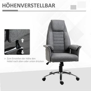 HOMCOM Fauteuil pivotant  