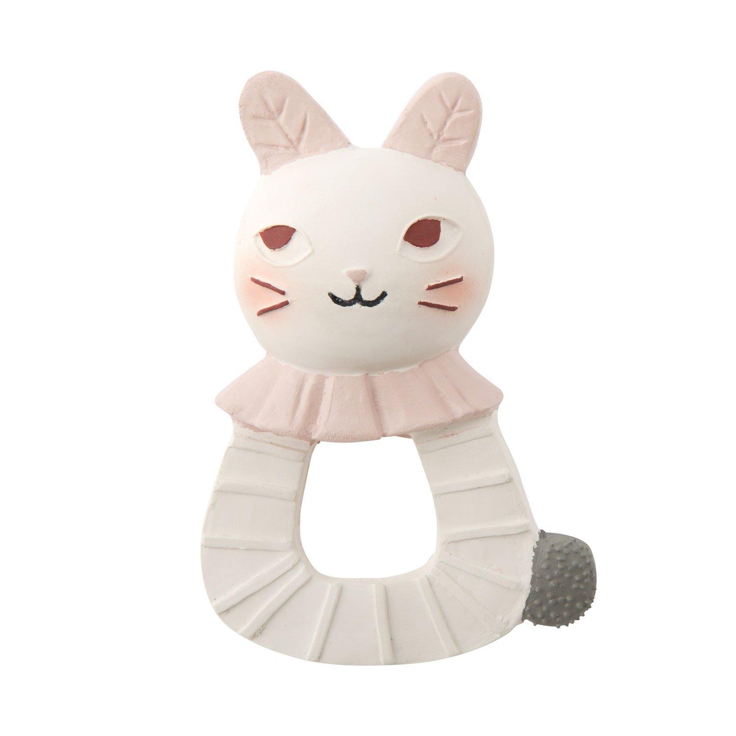 Moulin Roty  Anneau caoutchouc naturel Lapin, Après la pluie, Moulin Roty 