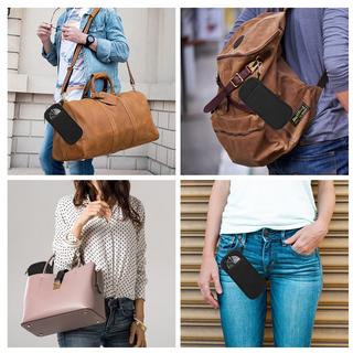 Only-bags.store Weiches Neopren Reissverschluss Brillenetui mit Gürtelclip 2er Pack  