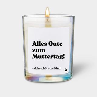 CandleHand Bougie Parfumée Woody Alles Gute zum Muttertag! - dein schönstes Kind  