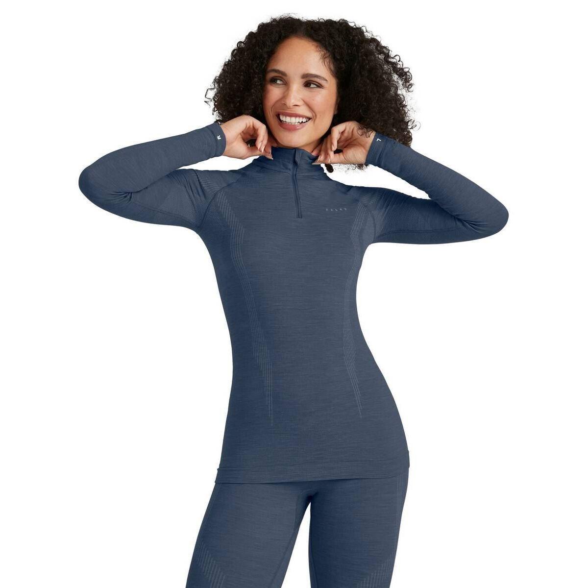 FALKE Langarm Half Zip Shirt  