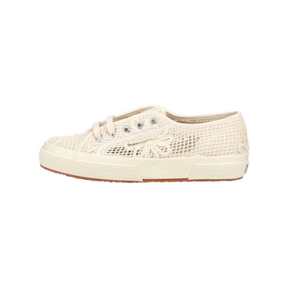 SUPERGA Sneaker in maglia a merletto con dettagli floreali  
