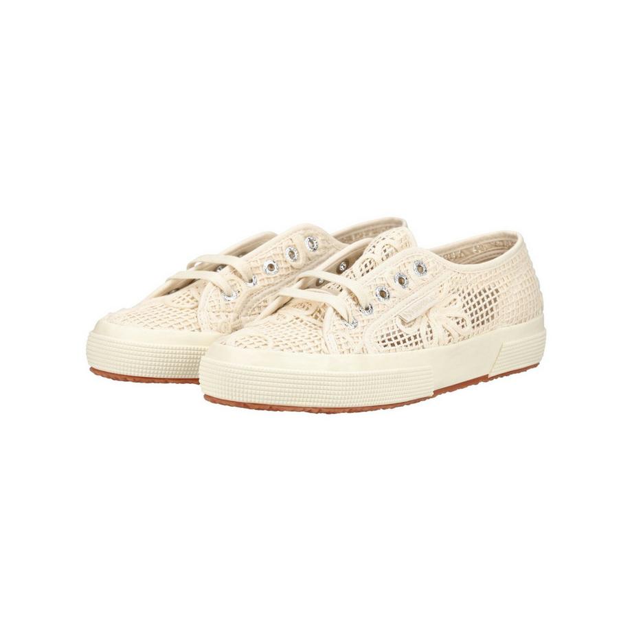 SUPERGA Sneaker in maglia a merletto con dettagli floreali  
