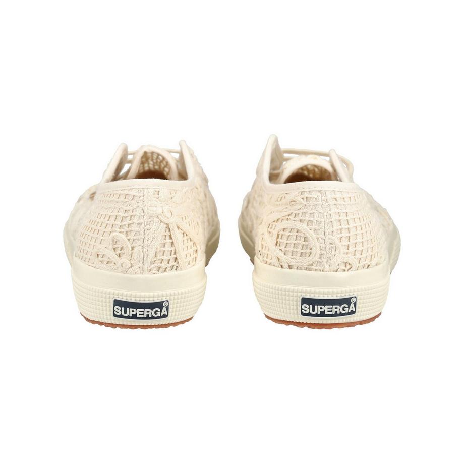 SUPERGA Sneaker in maglia a merletto con dettagli floreali  