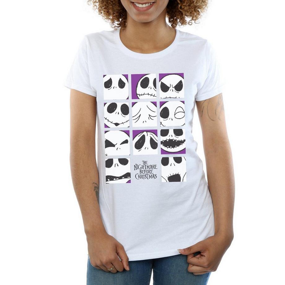 Disney Nightmare Before Christmas Many Faces Of Jack T-Shirt  
