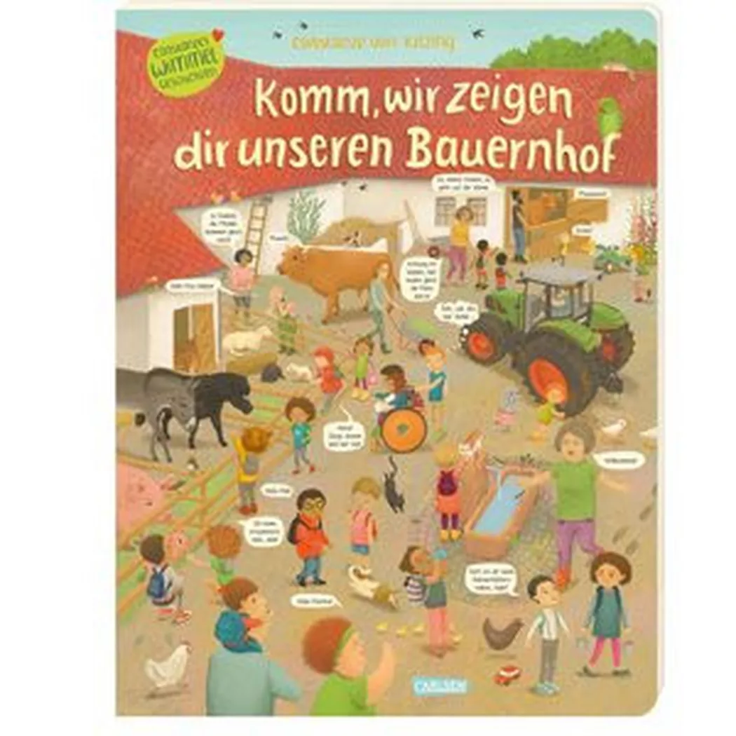 Carlsen - Komm, wir zeigen dir unseren Bauernhof (Constanze von Kitzings Wimmelgeschichten 3), von Kitzing, Constanze/ von Kitzing, Constanze (Illustrationen), Multicolor