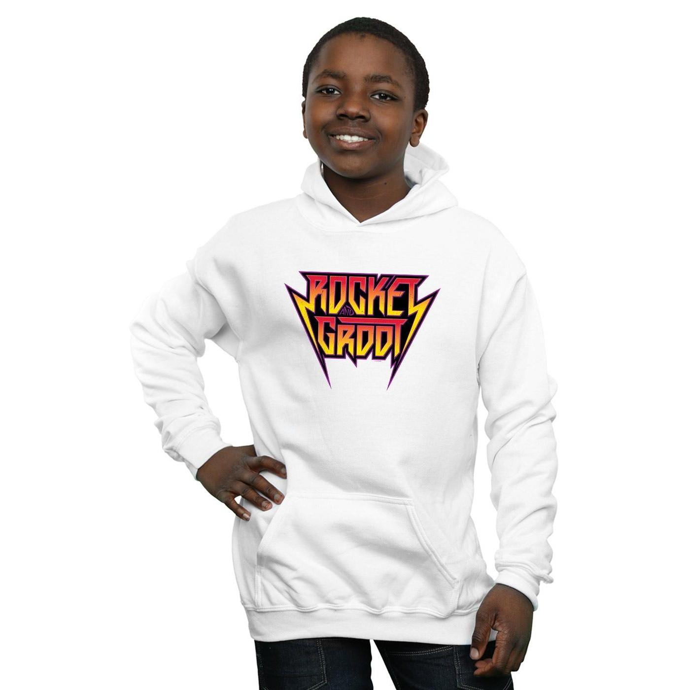 MARVEL  Sweat à capuche GUARDIANS OF THE GALAXY VOL. ROCKET AND GROOT METAL LOGO 