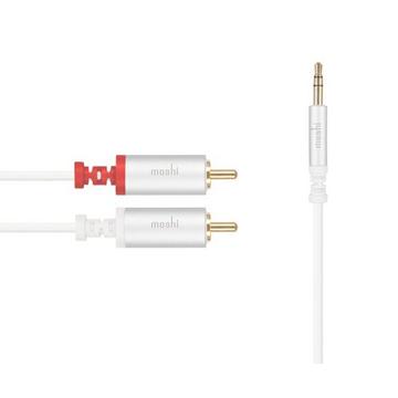 Moshi 3.5mm - 2 x RCA câble audio 1,8 m 3,5mm Blanc