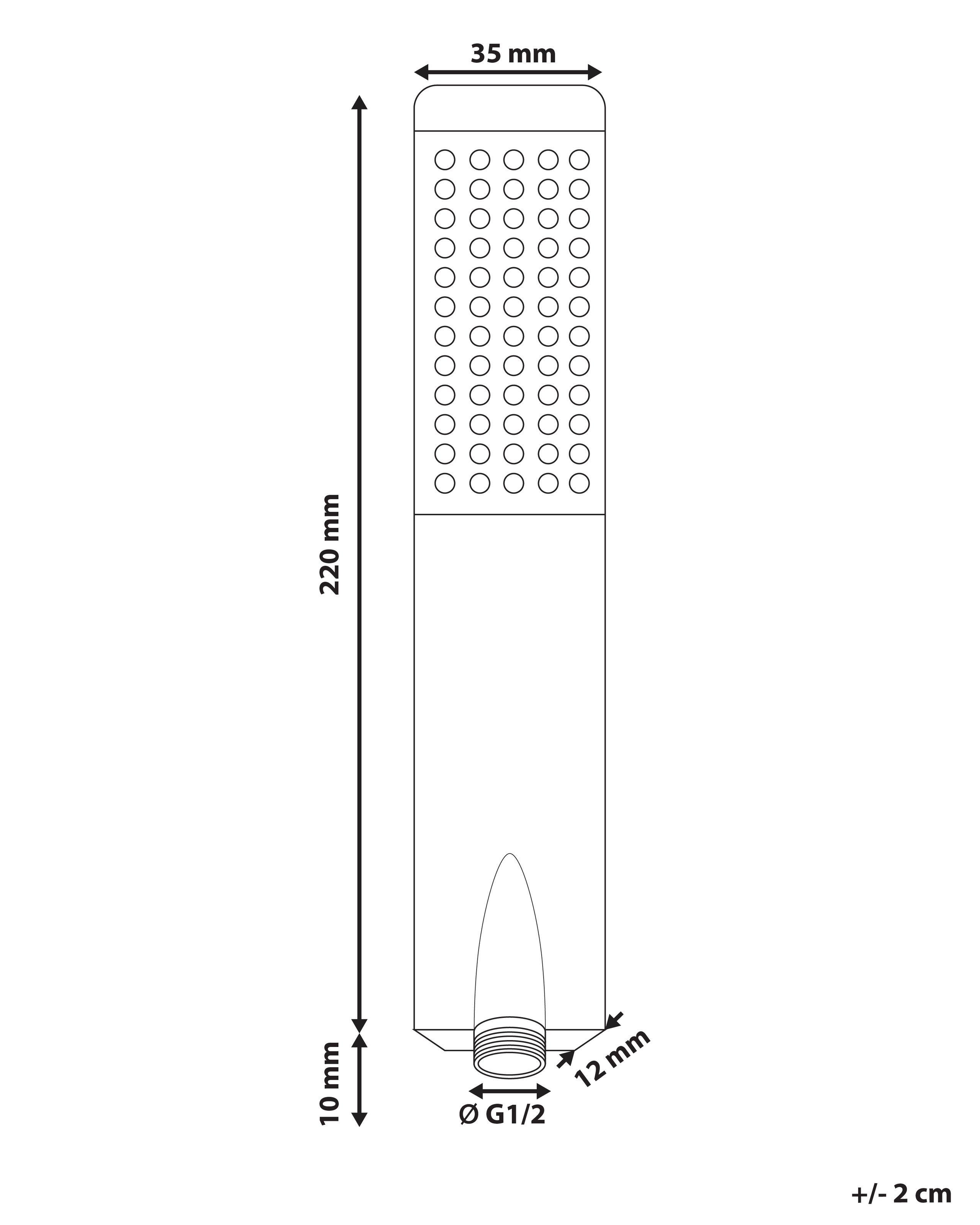 Beliani Soffione doccia en Ottone Classico CHILAPA  