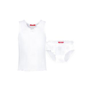 Hanssop  Unterhemd+Unterhose, luxuriöse Spitze Pointelle, Rose 