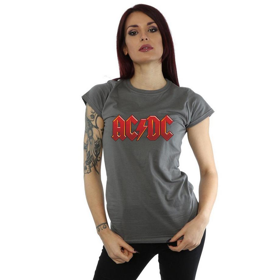 AC/DC ACDC T-Shirt Stampa Logo Band  