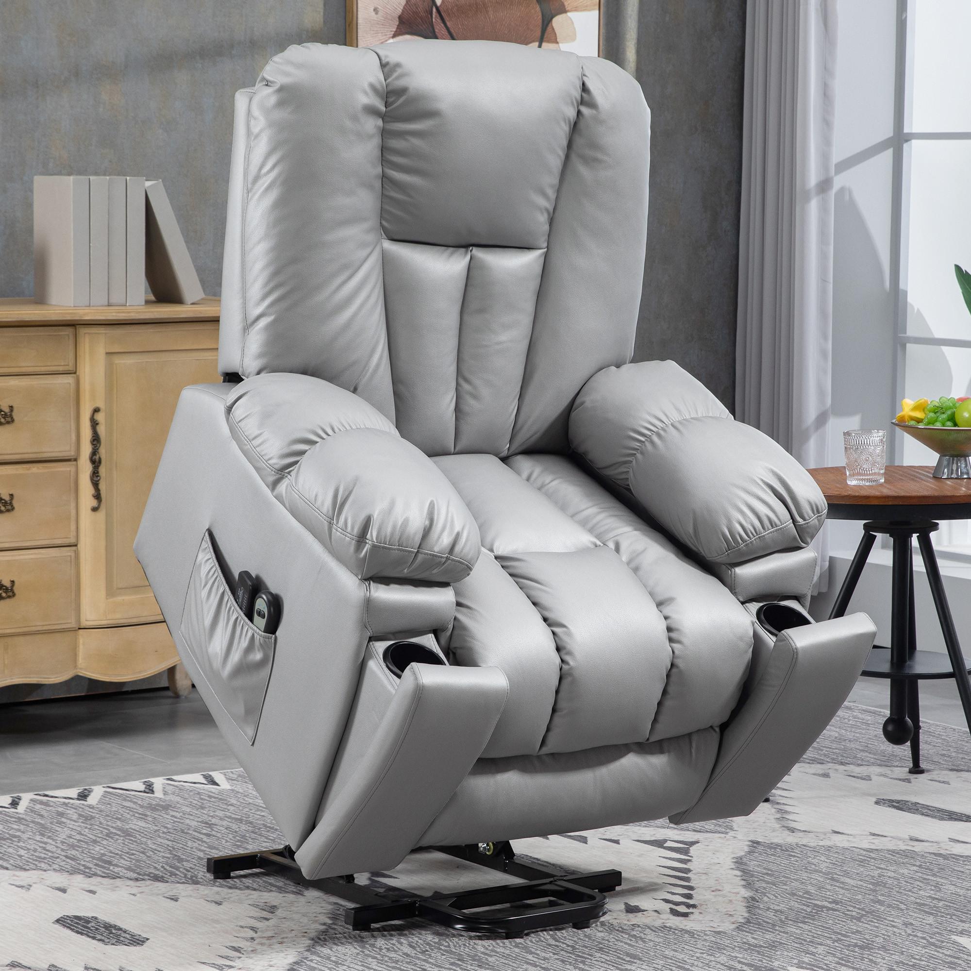 HOMCOM  Fauteuil avec aide à se lever 