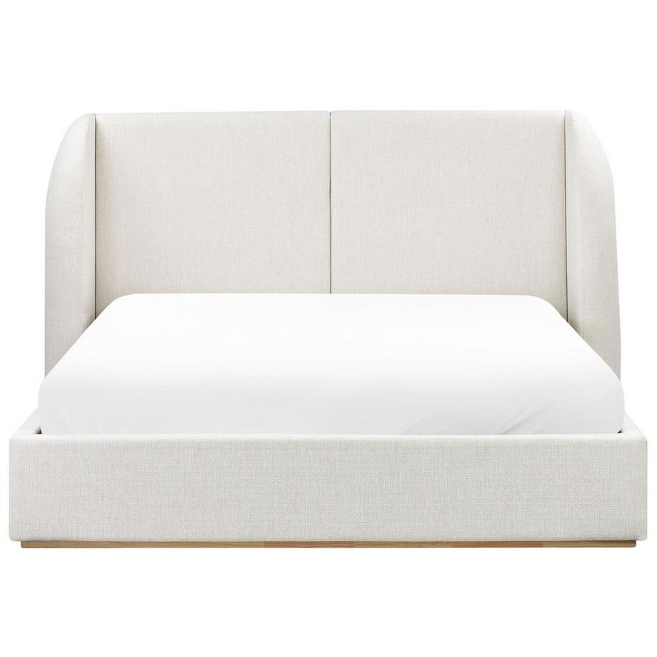 Beliani Letto contenitore en Tessuto Minimalista MONESTIER  