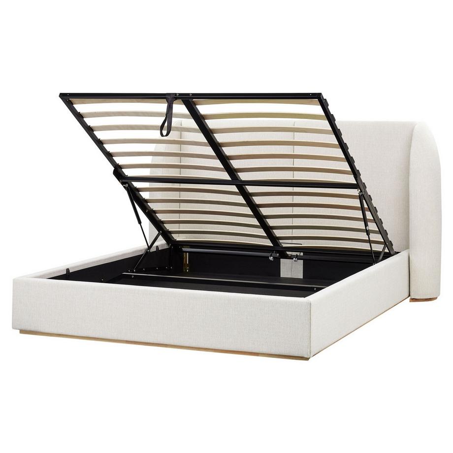 Letto contenitore en Tessuto Minimalista MONESTIER