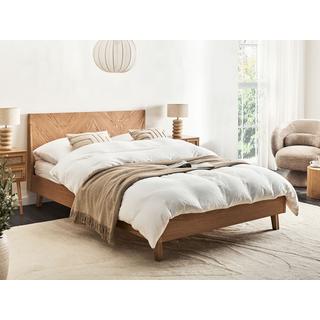 Beliani Bett mit Lattenrost aus MDF-Platte Minimalistisch WIZERNES  