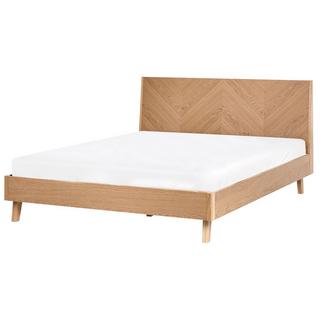 Beliani Bett mit Lattenrost aus MDF-Platte Minimalistisch WIZERNES  