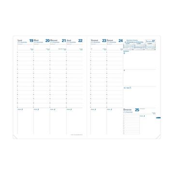 Quo Vadis - Einlagen Terminkalender - 2025 - Prenote - Die Woche Planning - Französisch - Dez/Dez - 21x29,7 cm - Clairefontaine-Papier Weiß - Hergestellt in Frankreich