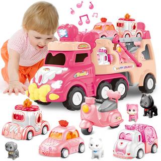 Activity-board  Spielzeugauto, 9-in-1-Kleinkind-Transporter mit Licht und Musik 