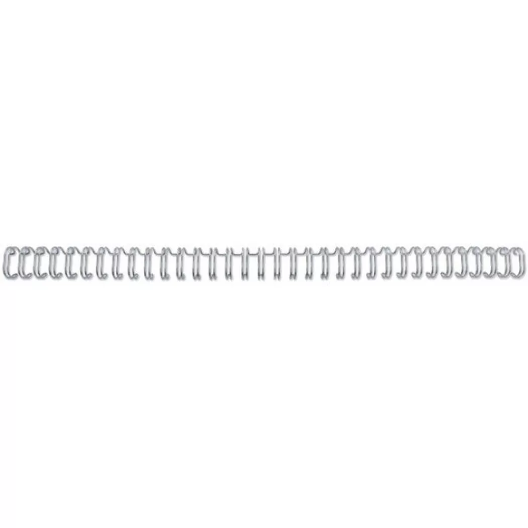 GBC Peignes métalliques WireBind argent 6 mm (100)