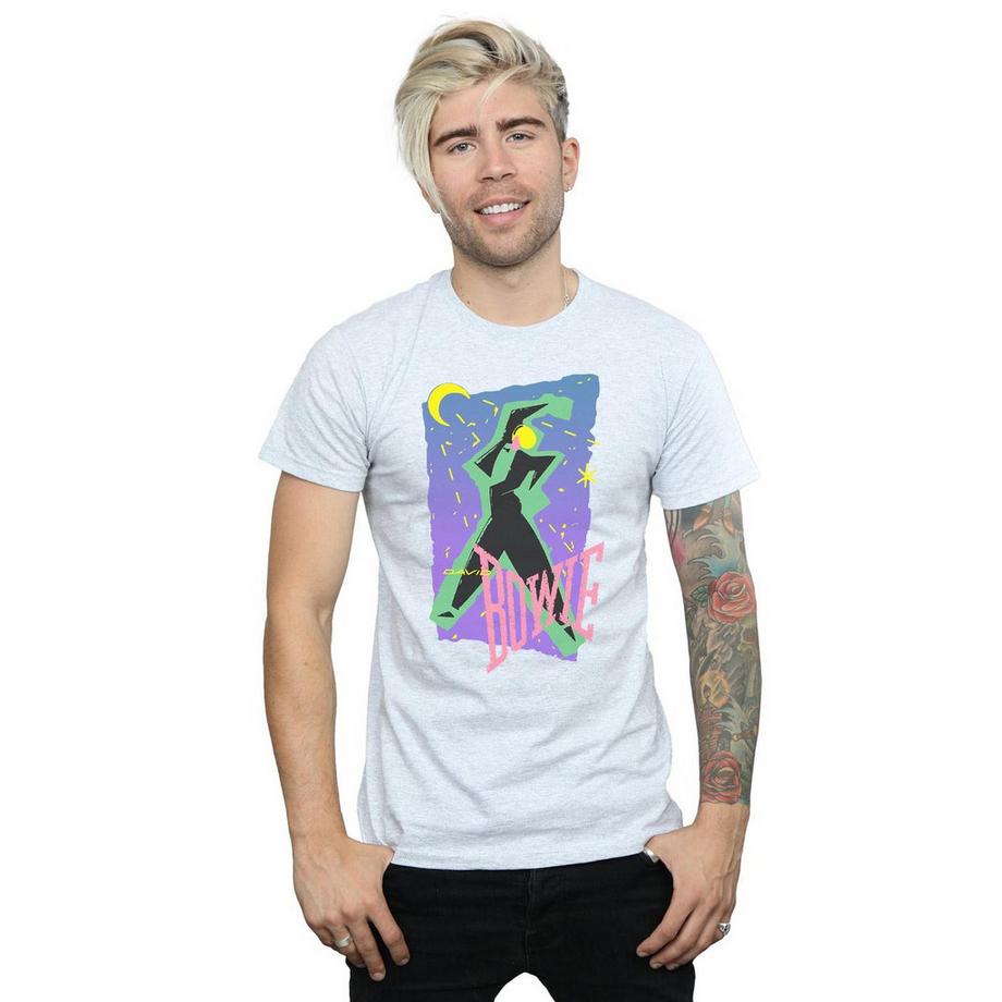 David Bowie T-Shirt Stampa Astratta  