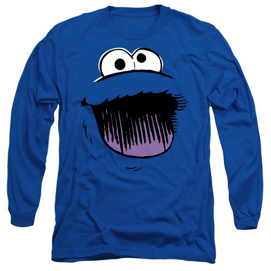 T-ShirtManches Longues Motif Macaron Le Glouton Motiftyle Visage Esquissé