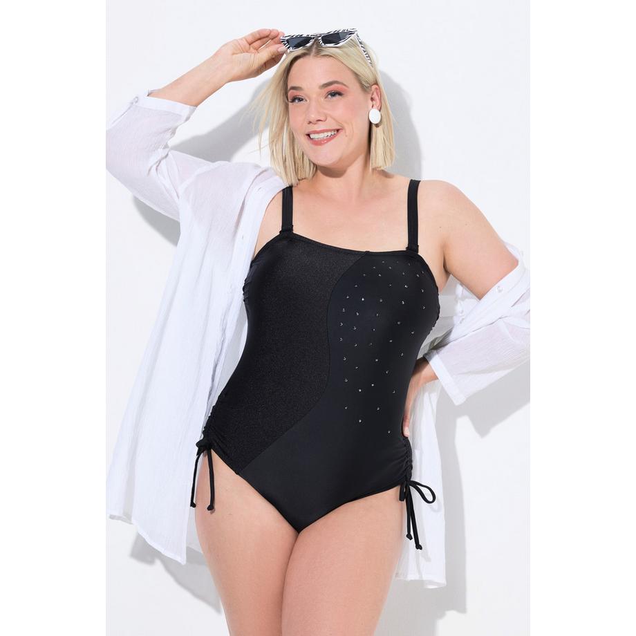 Ulla Popken Costume da bagno versatile Coppe morbide Spalline staccabili Riciclato  