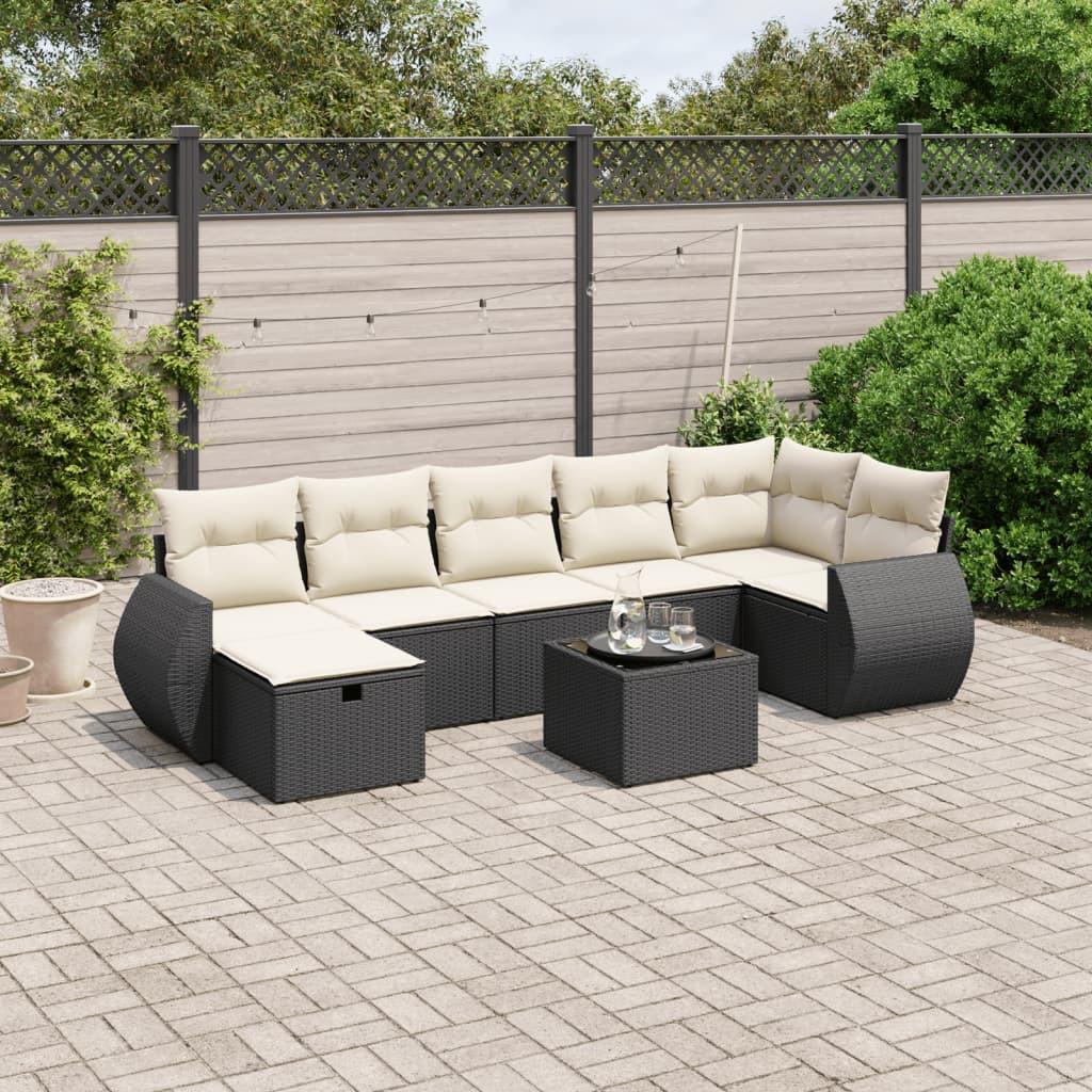 VidaXL set divano da giardino Polirattan  