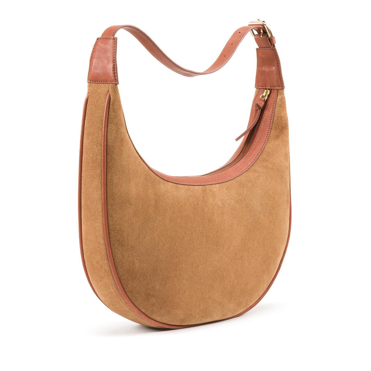 La Redoute Collections  Hobo-Bag aus Spaltleder 