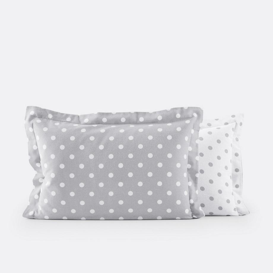 La Redoute Intérieurs Taie d'oreiller Clarisse Flanelle à Pois  