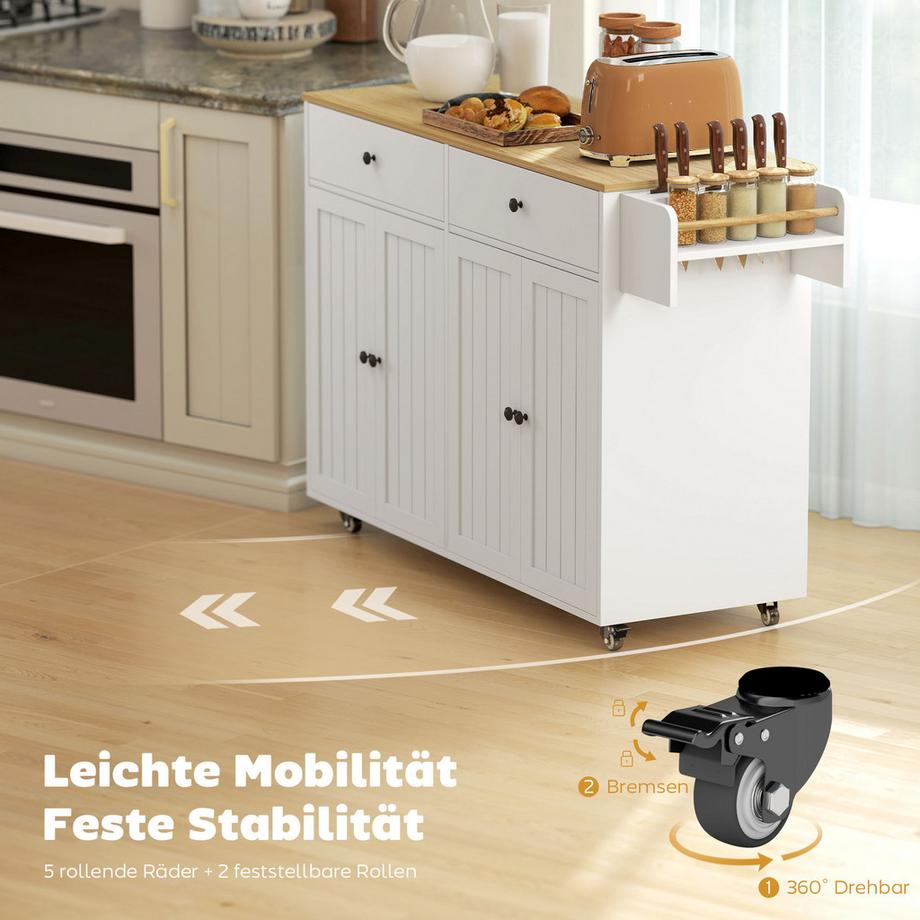 HOMCOM îlot de cuisine  