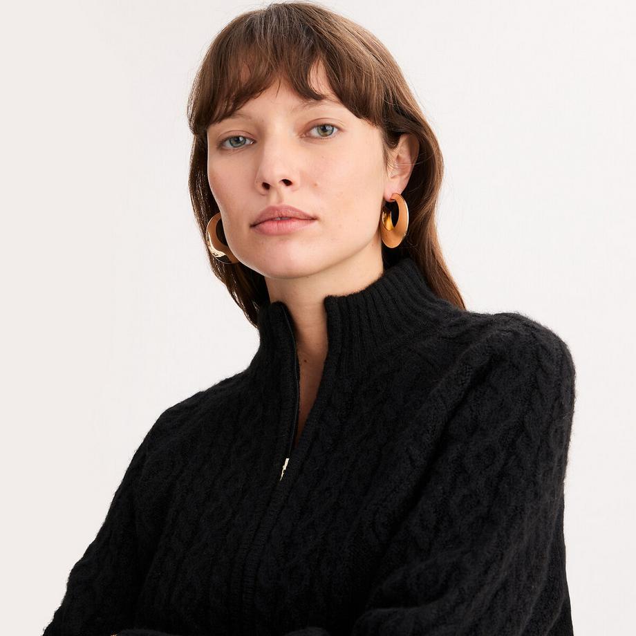 La Redoute Collections Strickjacke mit Reissverschluss  