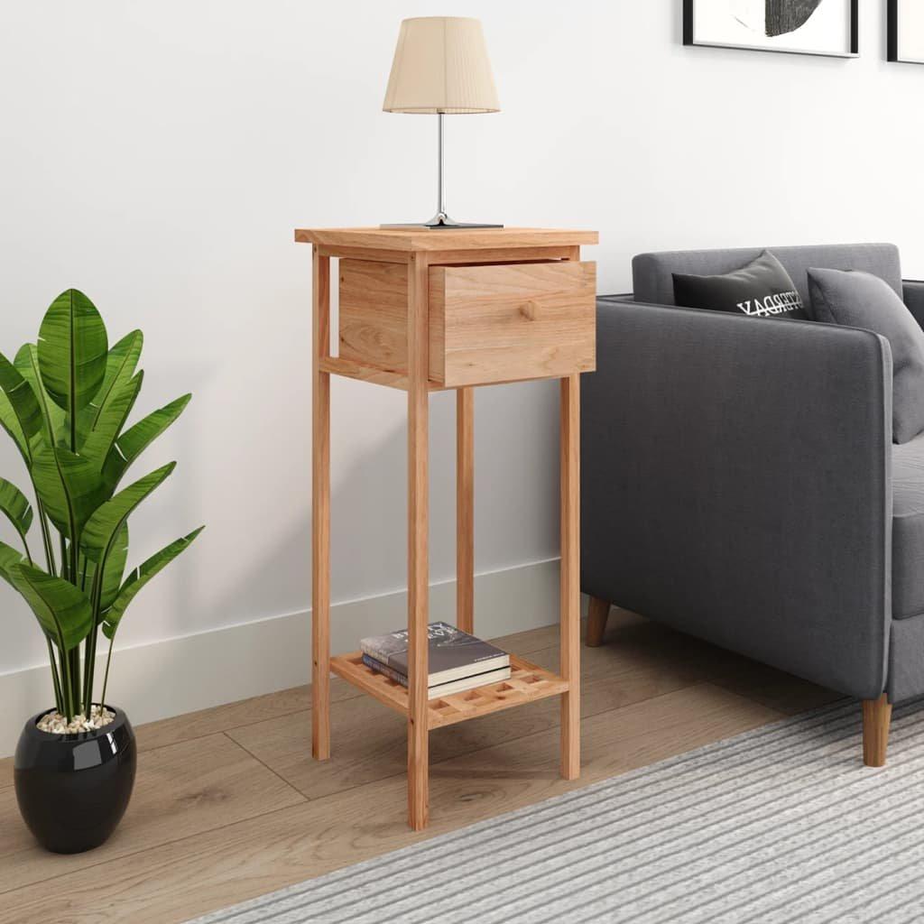 VidaXL Table d'appoint avec tiroir bois  