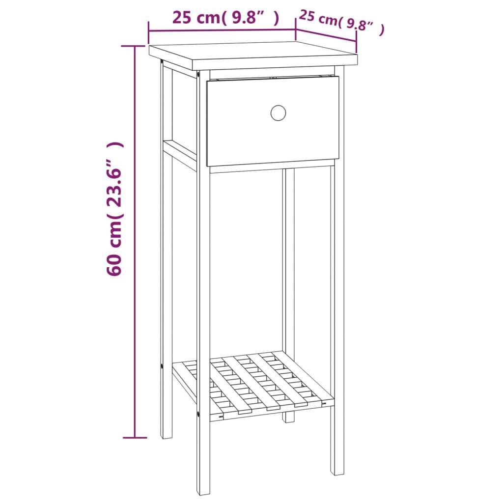 VidaXL tavolino con cassetto Legno  