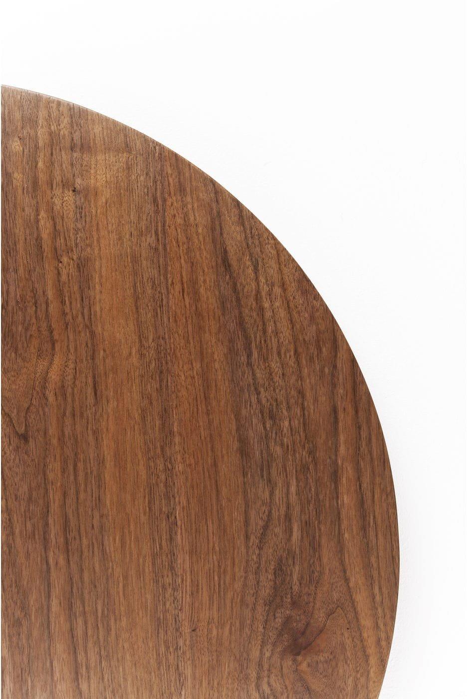 KARE Design Tischplatte Invitation Round Walnut rund 90cm  