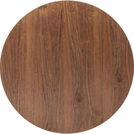 KARE Design Tischplatte Invitation Round Walnut rund 90cm  