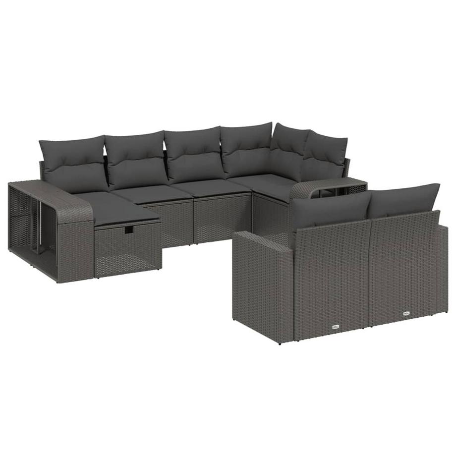 set divano da giardino Polirattan